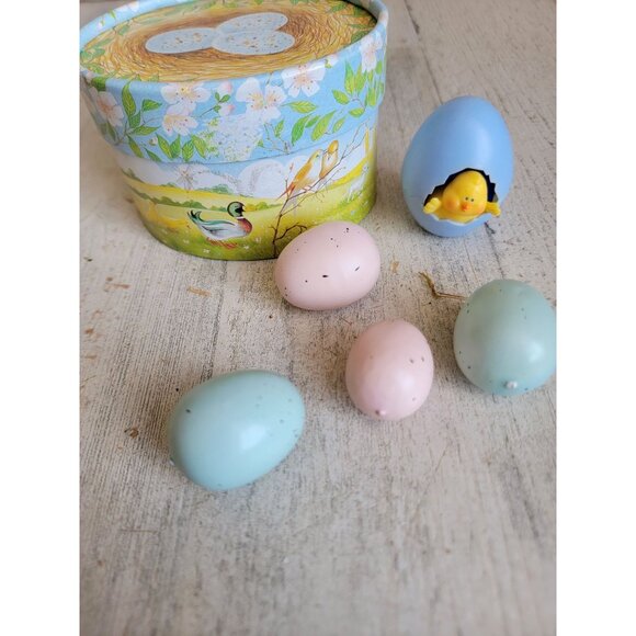 Unique Easter egg Bird Box Figure Set decor spring home - Picture 3 of 9